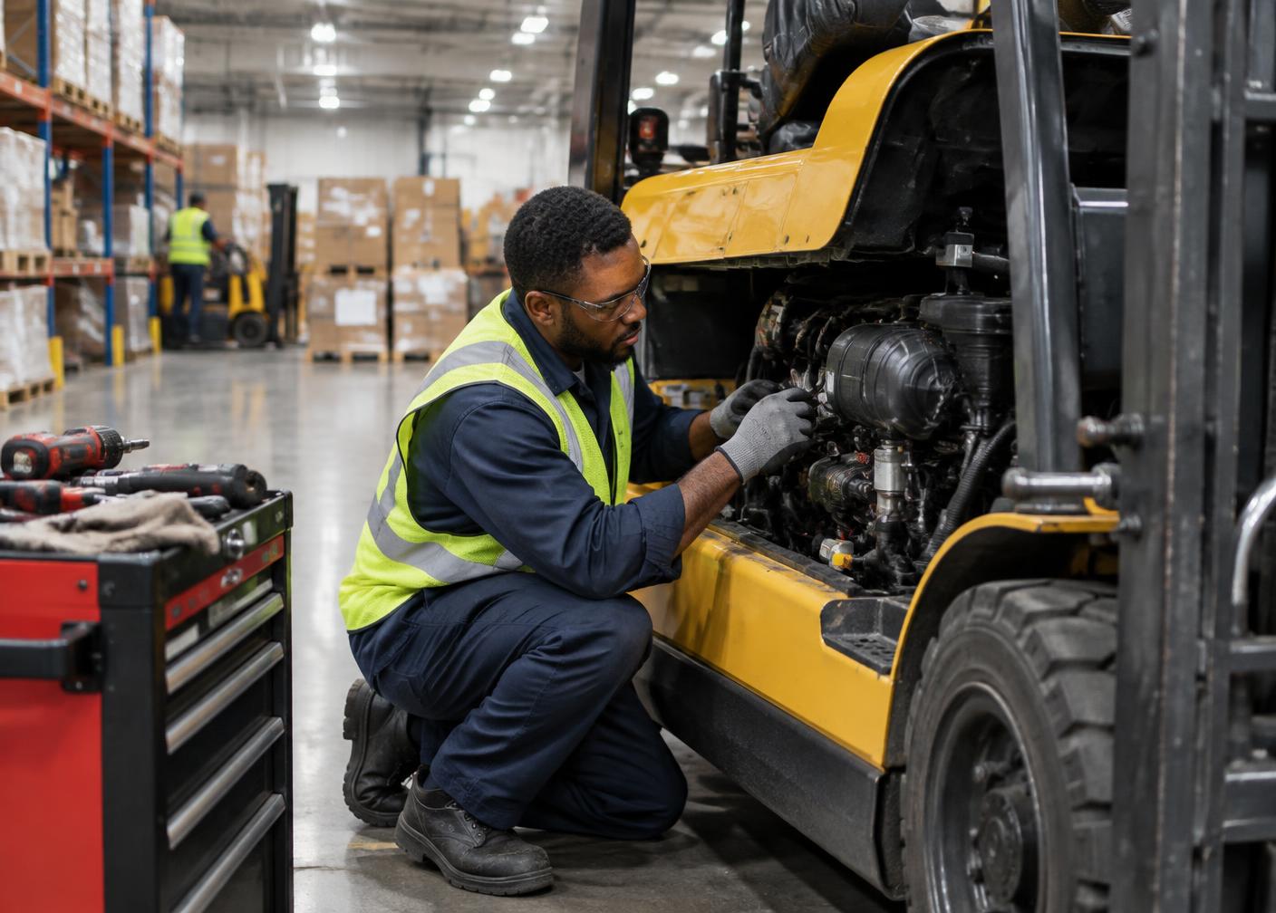 Equipment & Forklift Maintenance commercial service environment