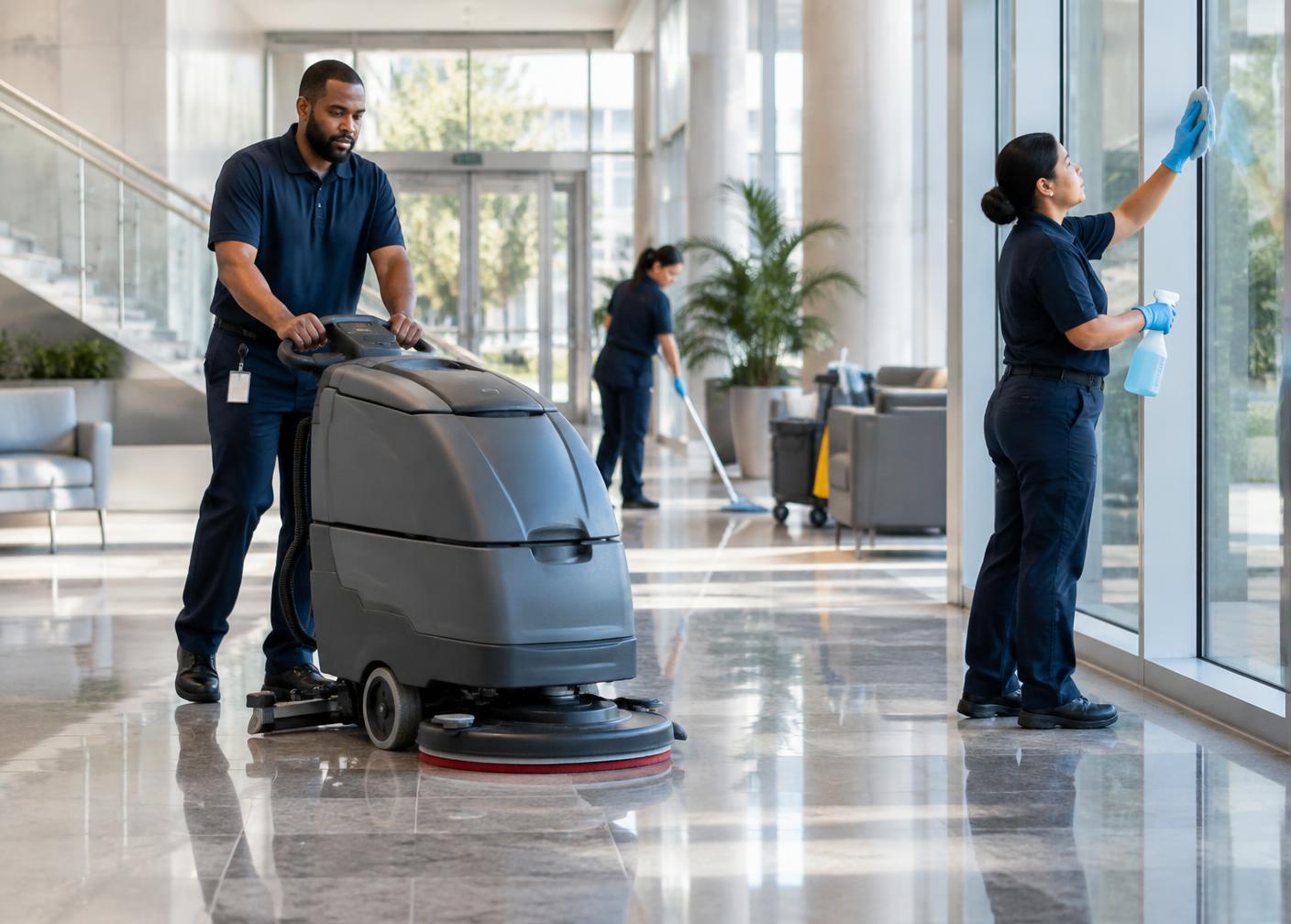 Janitorial & Custodial commercial service environment